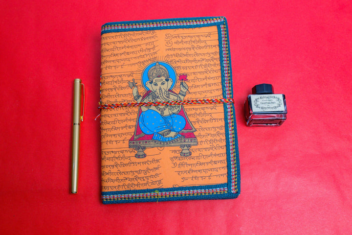 Ganesh Printed Handmade Paper Diary