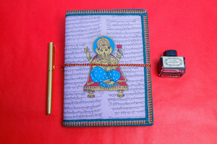 Ganesh Printed Handmade Paper Diary