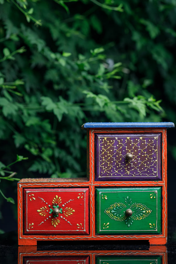 Wooden Chest Jewellery Box Drawer Set