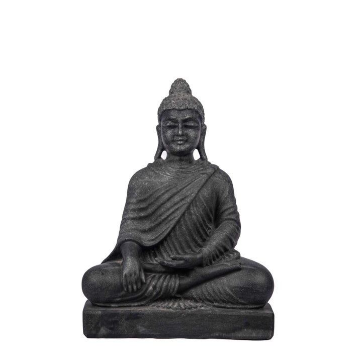 Black Marble Buddha Statue