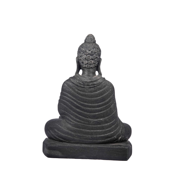 Black Marble Buddha Statue