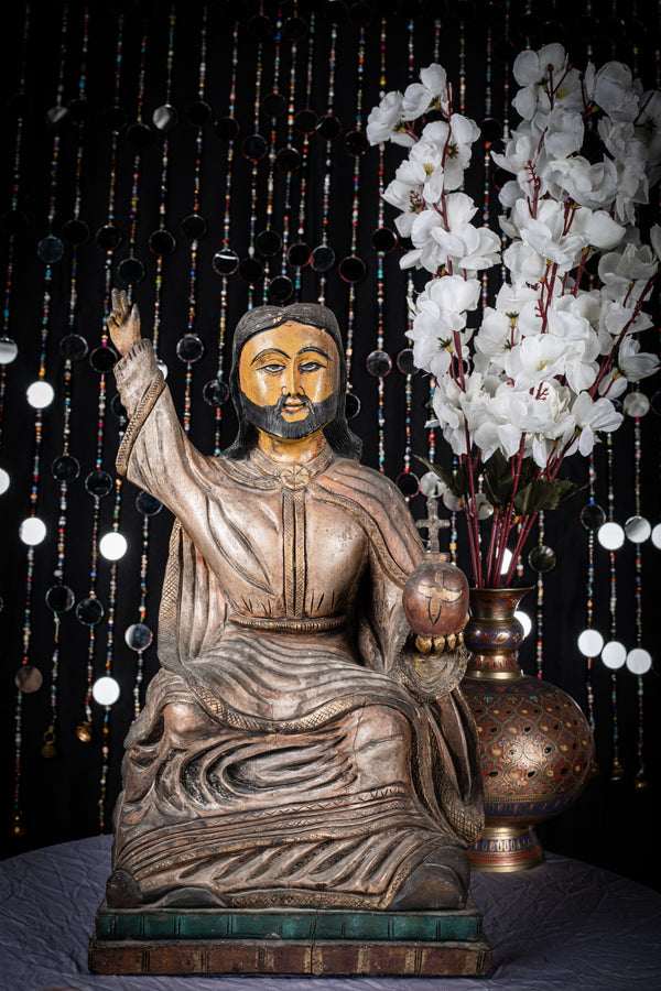 Handmade Wooden Jesus Statue