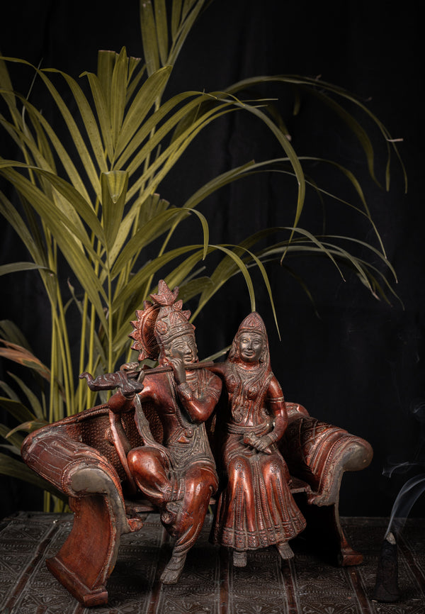 Handmade Brass Radha Krishna Idol