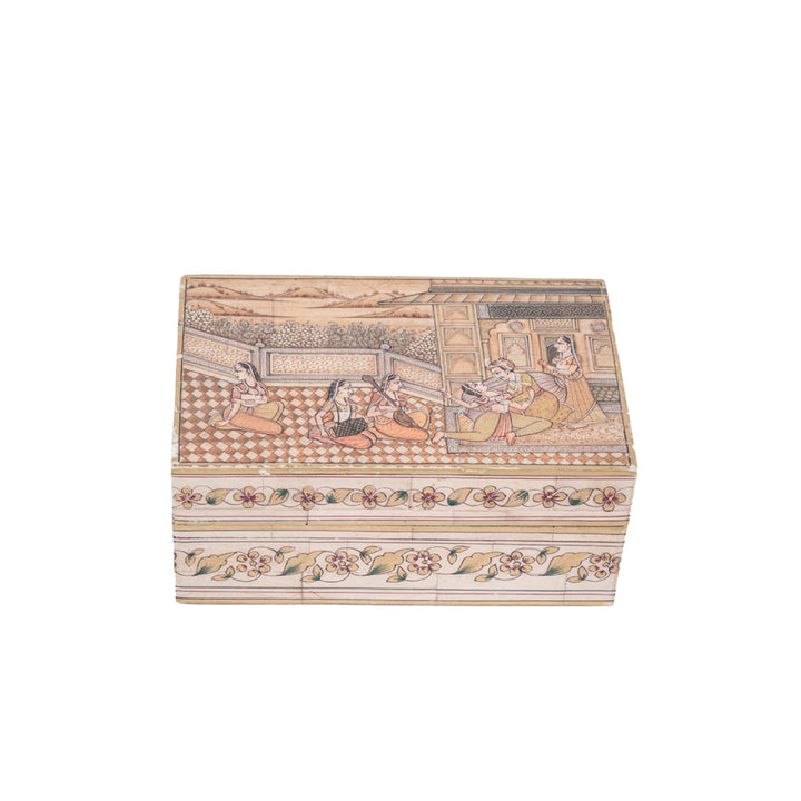 Camel Bone Hand Painted jewellery Box