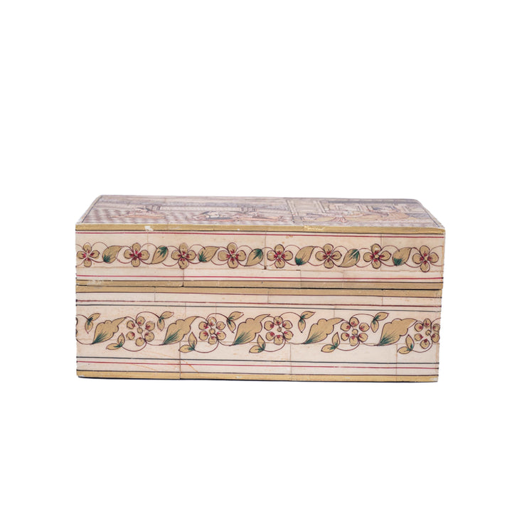 Camel Bone Hand Painted jewellery Box