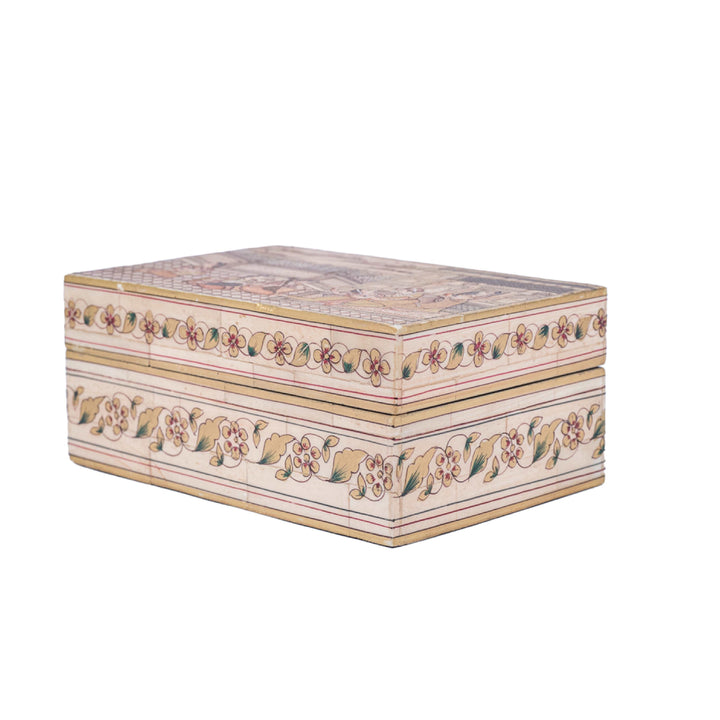 Camel Bone Hand Painted jewellery Box