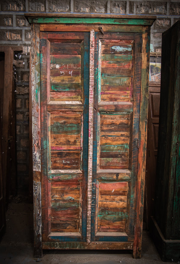 Reclaimed Wooden Almirah/Wardrobe