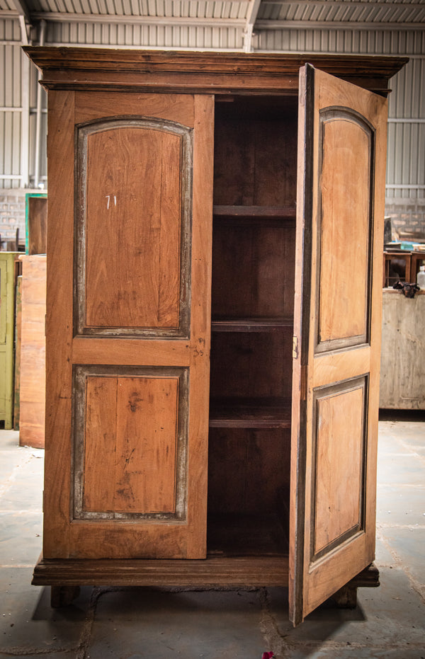 Vintage Wooden Wardrobe Cabinet