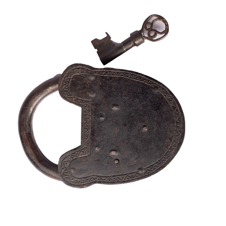 Antique Metal Vintage Lock and Key set