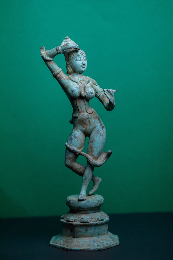 Bronze Naag Kanya Statue
