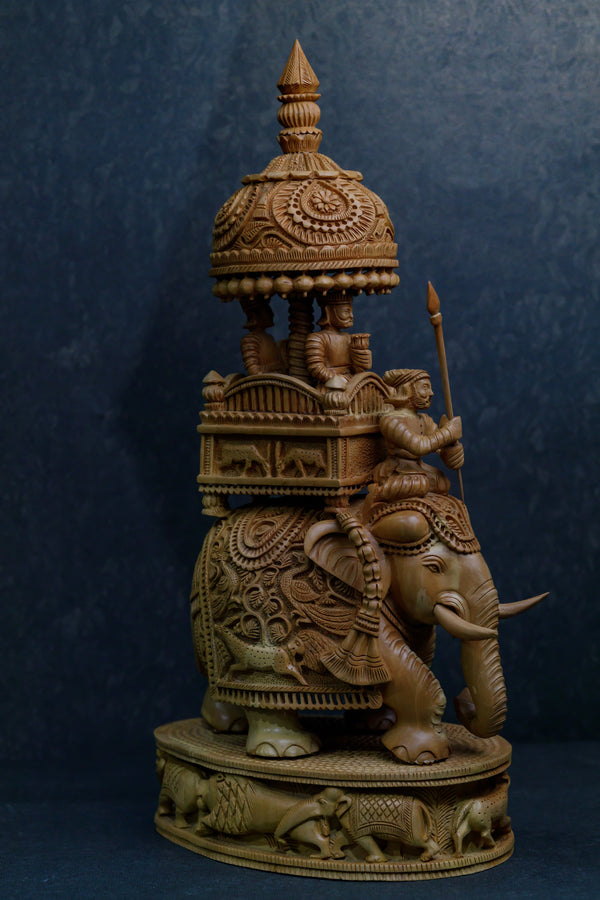 Wooden Ambabari Elephant