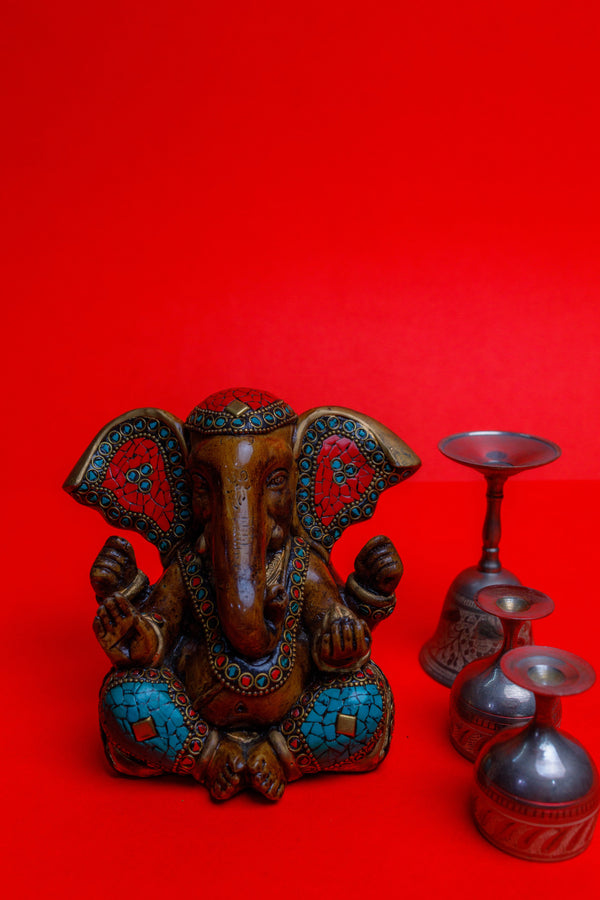 Stone Dust Ganesha Statue