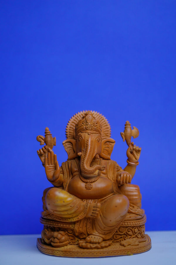 Kadam Wood Ganesha Statue