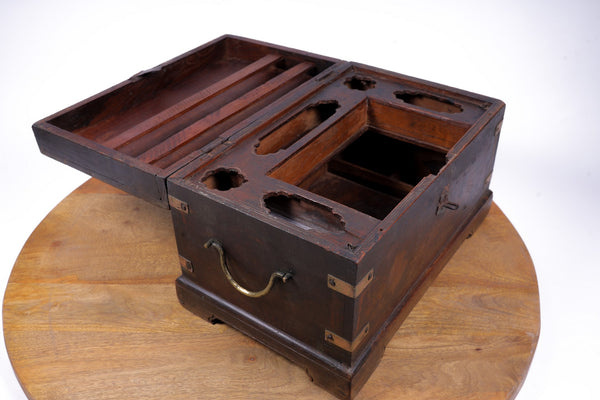 Antique Wooden Merchants Box for Vintage Home Decor