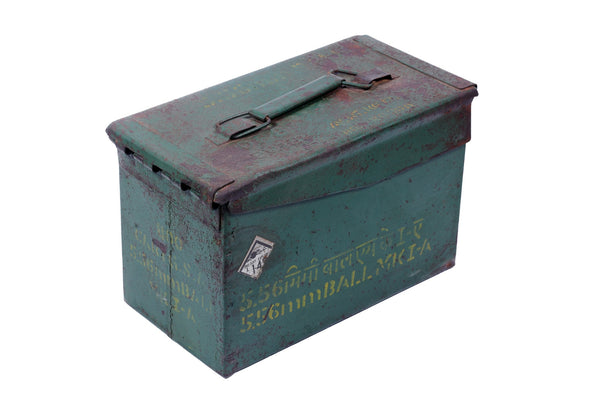 Rustic Style Military Iron Ammo Box