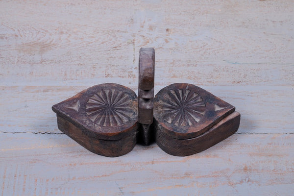 Exquisite Handcarved Wooden Tilak Chopda