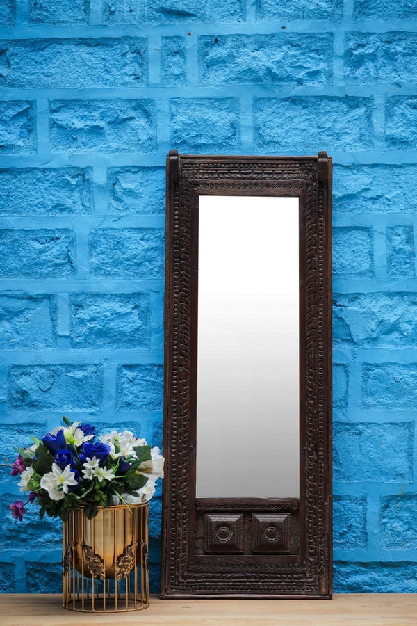 Handcrafted Wooden Carved Mirror For Home decor