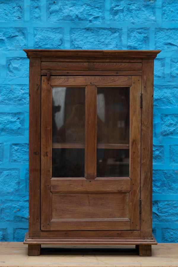 Rustic Style Wooden Small Cabinet with Vintage Charm