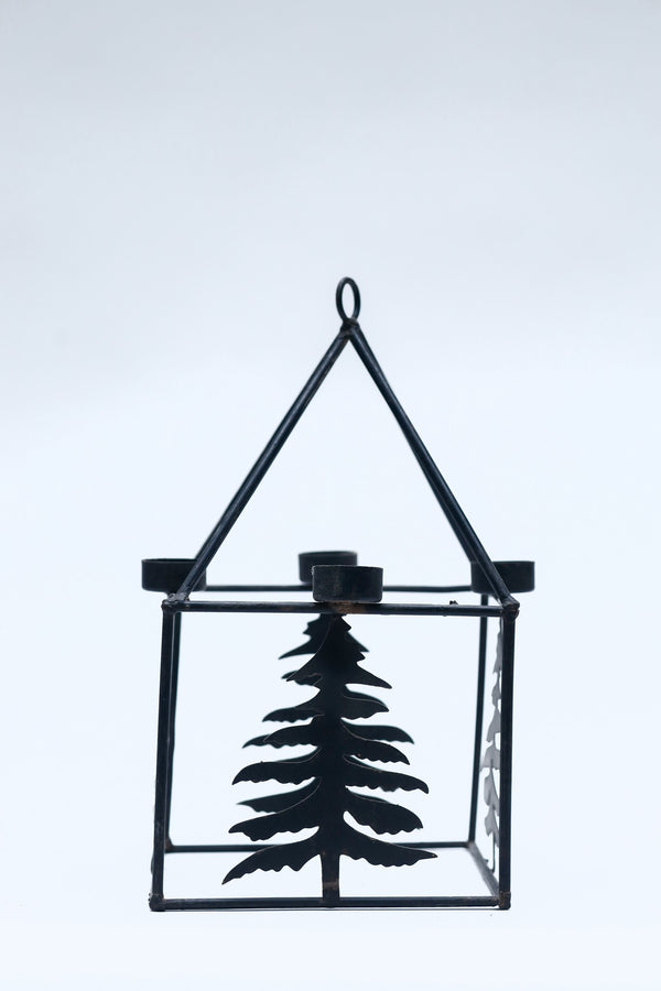 Iron Hanging Candle Holder - Christmas decor
