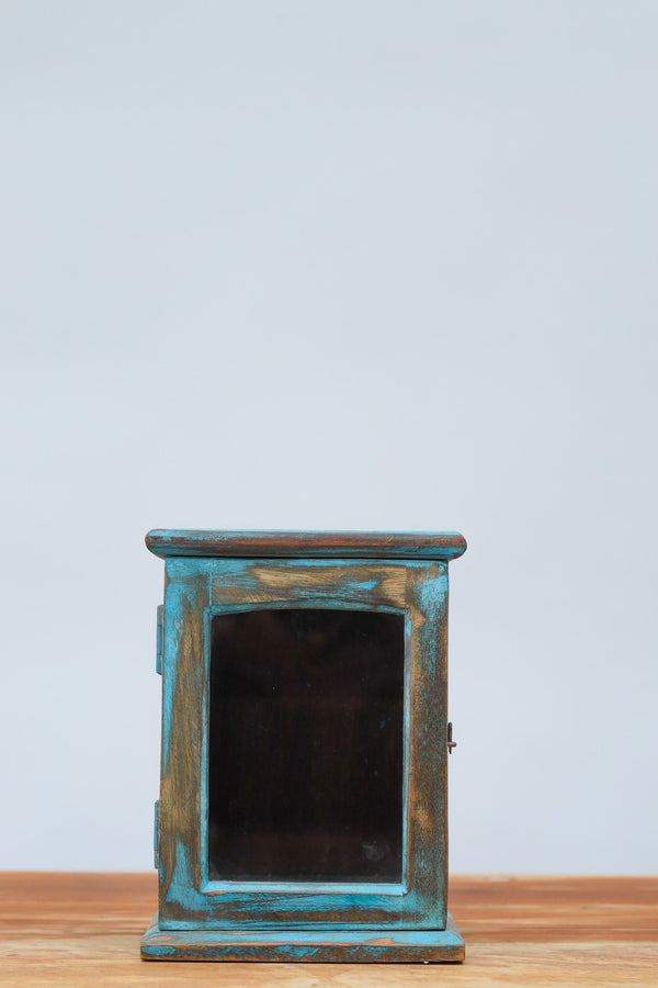 Rustic Glass Display Cabinet - For Home Decor