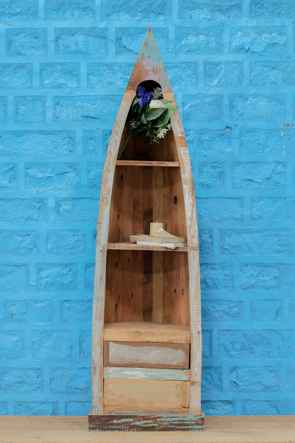 Rustic Antique Wooden Bookshelves - Vintage Style Bookshelves for Home Decor