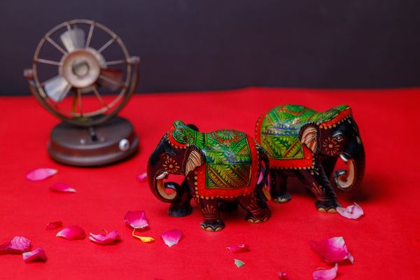 Handpainted Wooden Elephant