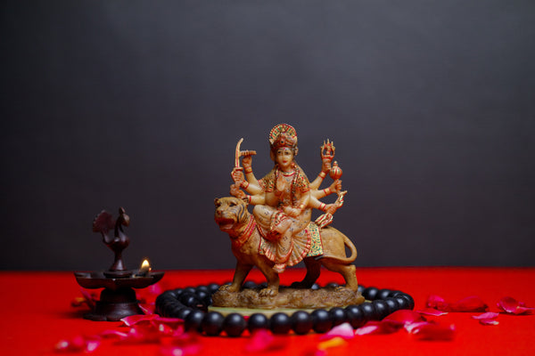 Stone Powder Durga Mata statue