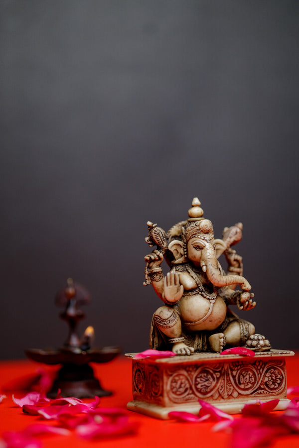 Marble Dust Ganesha Statue