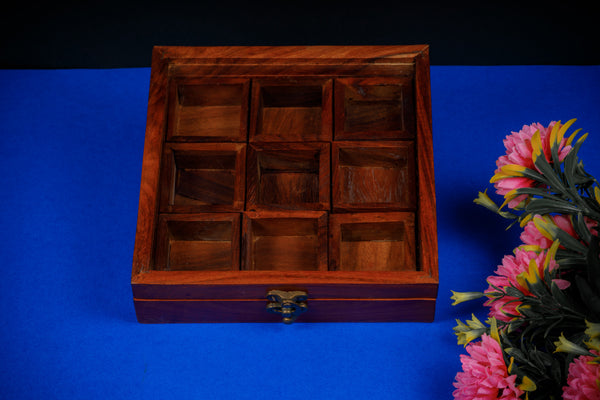 Wooden Spices Box Organizer